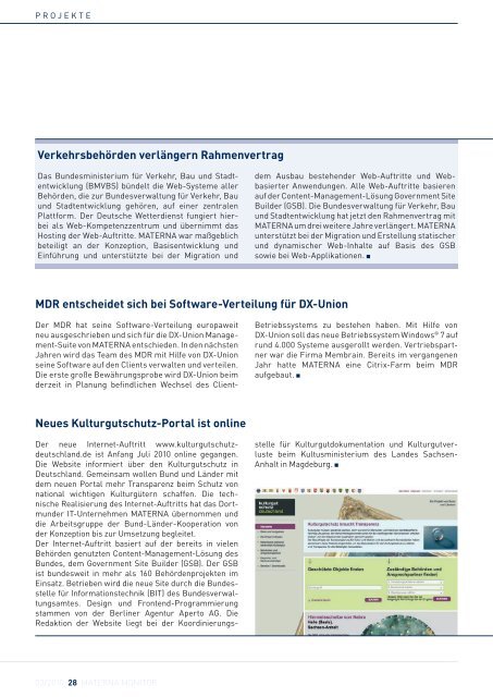 Vorfahrt für IT-Services - MATERNA GmbH
