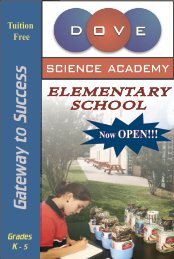 Gateway to Success - Dove Science Academy Elementary