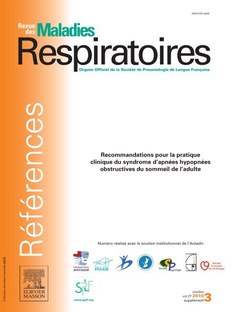 Recommandations pour la pratique clinique du syndrome d ... - SPLF