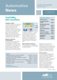 Automotive News 1/2010 - Softing Automotive Electronics GmbH