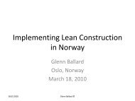 Implementing Lean Construction in Norway