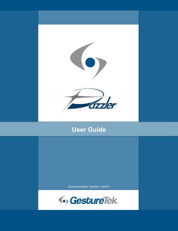 Dazzler User Guide - GestureTek