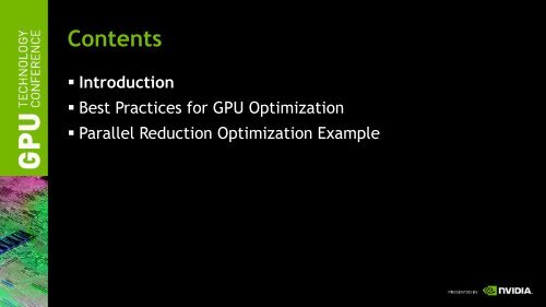 DirectCompute Optimizations and Best Practices - Nvidia