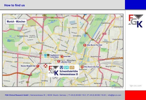 How to find us - FGK Clinical Research