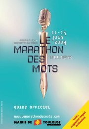 guide officiel - Le marathon des mots