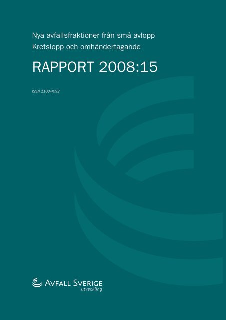 RAPPORT 2008:15 - Avfall Sverige