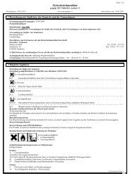 Sicherheitsdatenblatt - Matecra GmbH