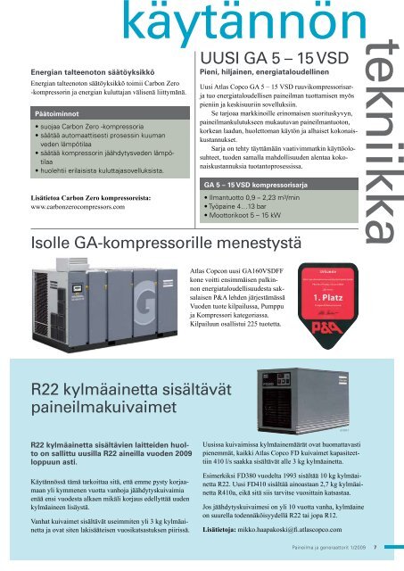 Energiatehokas Carbon Zero kompressori ... - Atlas Copco