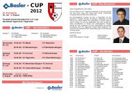 Turnierprogramm - FC Tobel-Affeltrangen