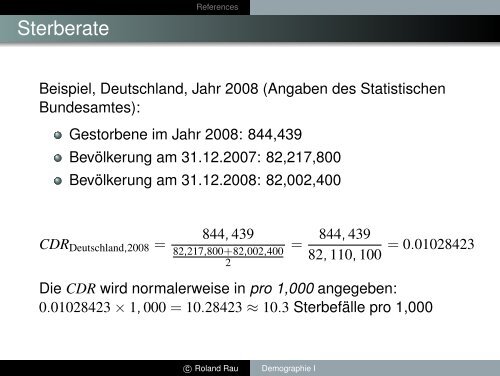 Demographie I - UniversitÃƒÂ¤t Rostock