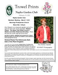 February 2011 - Naples Garden Club