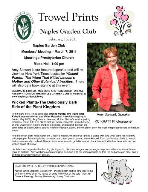 February 2011 - Naples Garden Club