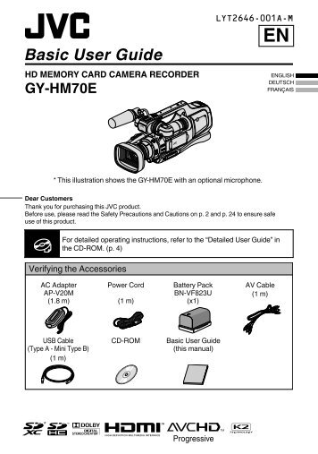 GY-HM70E [EN, GE, FR] - info - JVC Professional Europe