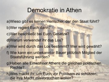 Demokratie in Athen - Freies Gymnasium Borsdorf