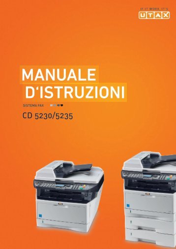 d'IstruzIonI Manuale - Utax