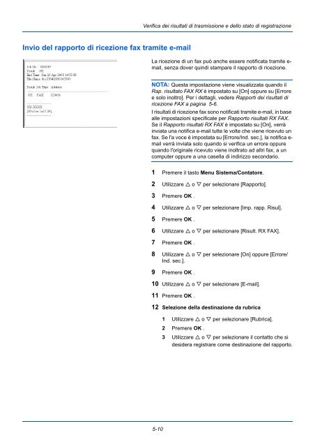 d'IstruzIonI Manuale - Utax