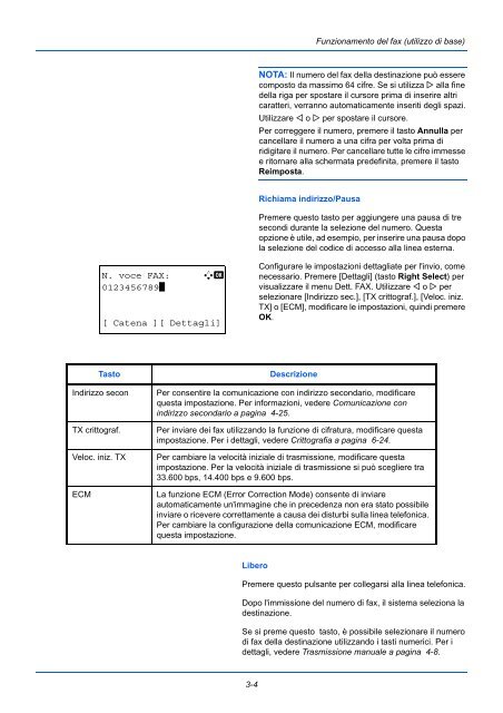 d'IstruzIonI Manuale - Utax