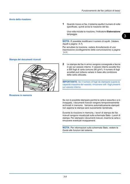 d'IstruzIonI Manuale - Utax