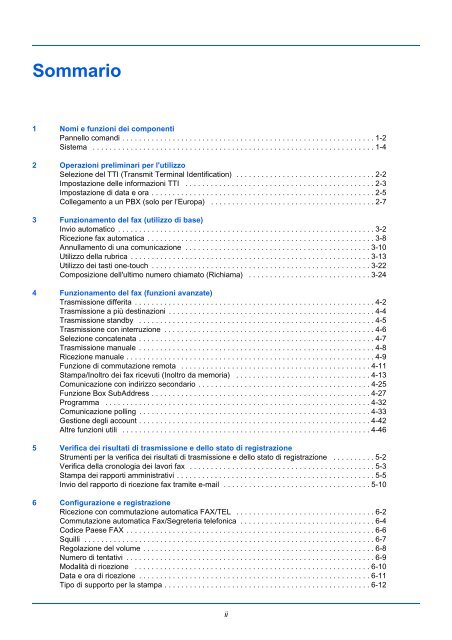 d'IstruzIonI Manuale - Utax