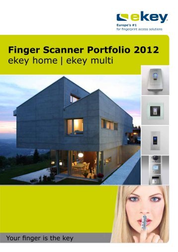 Finger Scanner Portfolio 2012 ekey home | ekey multi