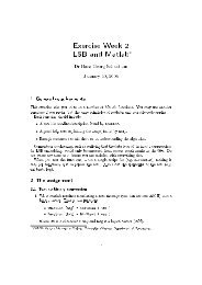 Exercise Week 2 LSB and Matlabâ - Department of Computing