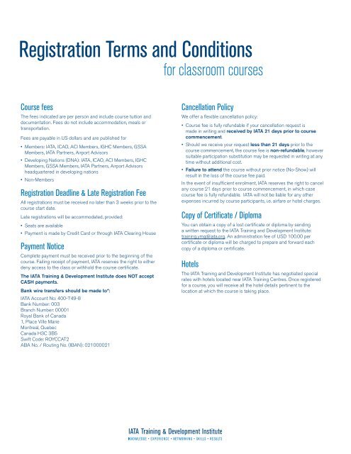 Registration Terms and Conditions