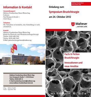 Information & Kontakt - Malteser Krankenhaus Bonn/Rhein-Sieg