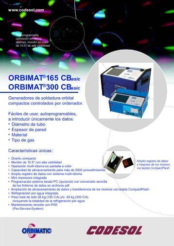 orbimat 165 cb - Codesol