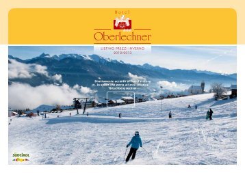 Download listino prezzi (PDF) - Hotel Oberlechner