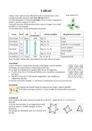 I silicati - Scuole Maestre Pie