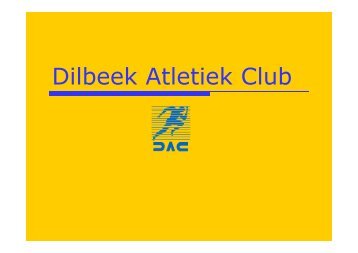 Dilbeek Atletiek Club - Cadetten-info