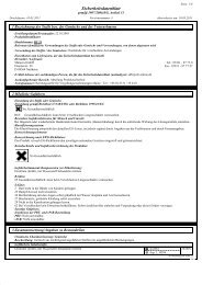 Sicherheitsdatenblatt - Matecra GmbH