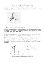 Problemi Svolti di Fisica dello Stato Solido n. 3 25. Determinare i ...