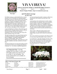 x - Hawaii Chapter, American Rhododendron Society