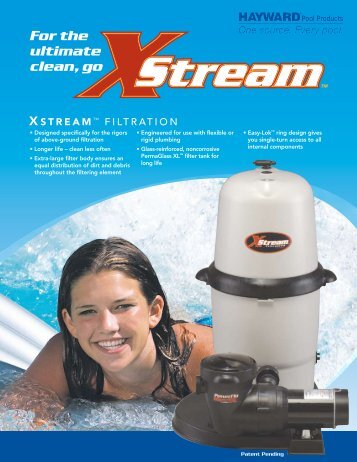 XStream™ Above-Ground Filters - Brochure - Hayward