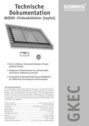 Einbaukollektor GKEC - Solar Steiner