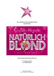 Pressemappe NatÃ¼rlich Blond - Vereinigte BÃ¼hnen Wien