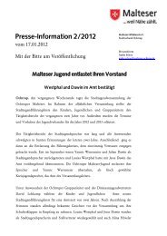 MHD gGmbH Brief mit Farblogo - Malteser Ochtrup