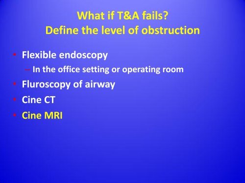 Obstructive Sleep Apnea Syndrome in Children