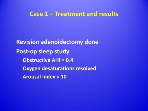 Obstructive Sleep Apnea Syndrome in Children