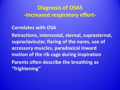 Obstructive Sleep Apnea Syndrome in Children