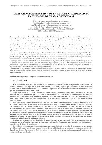 la eficiencia energética de la alta densidad edilicia en ciudades de ...