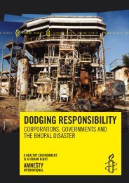 Dodging Responsibility - Amnesty International