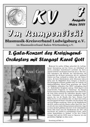 Kreisverbandszeitung, MÃ¤rz 2001 - Blasmusik-Kreisverband ...