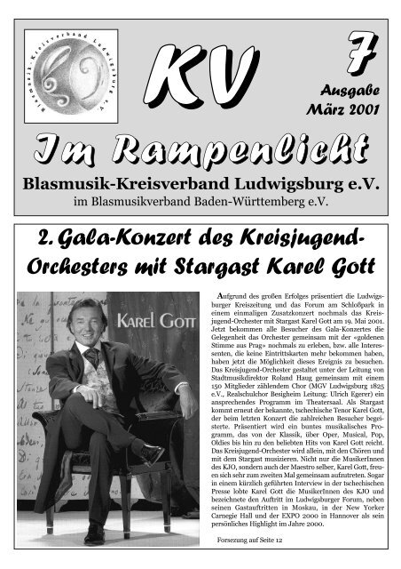 Kreisverbandszeitung, MÃ¤rz 2001 - Blasmusik-Kreisverband ...