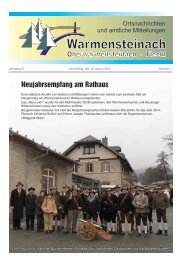 Neujahrsempfang am Rathaus - Warmensteinach