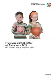 Finanzplanung 2012 bis 2016 mit Finanzbericht 2013 des Landes ...