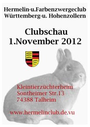 Clubschau 1.November 2012 - Arcor.de