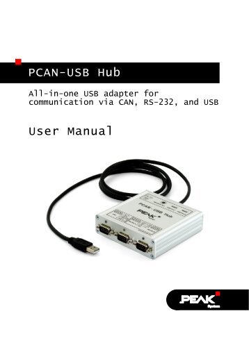 PCAN-USB Hub - User Manual - Grid Connect