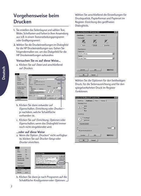 Drucker der Serie DeskJet 610C Benutzerhandbuch - Hewlett Packard